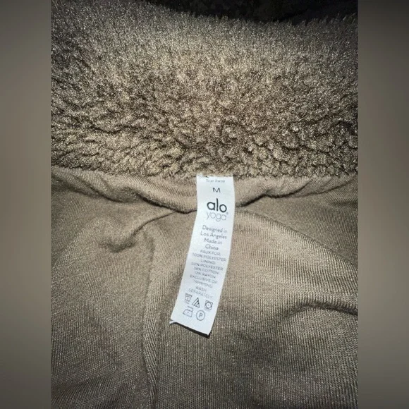 ALO Yoga Dark Brown Teddy Jacket - Picture 12 of 15